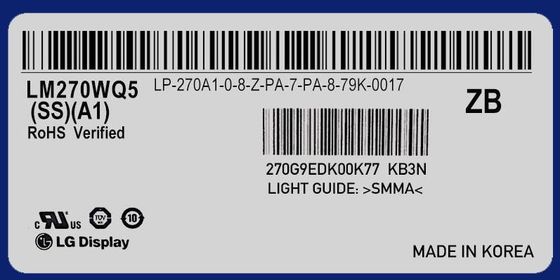LM270WQ5-SSA1 Màn hình LG 27.0 &quot;2560 (RGB) × 1440 350 cd / m² MÀN HÌNH LCD CÔNG NGHIỆP