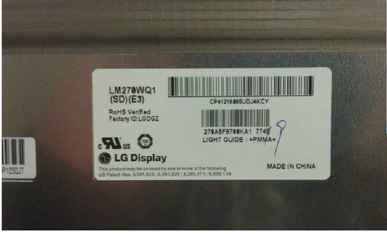 LM270WQ1-SDB3 Màn hình LG 27.0 &quot;2560 × 1440 420cd / m2 MÀN HÌNH LCD CÔNG NGHIỆP