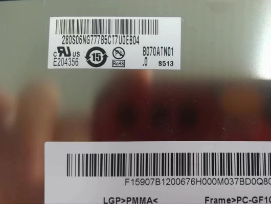 Bảng điều khiển 7 inch 1024 * 600 Pad & Tablet B070ATN01.0 Không có màn hình cảm ứng