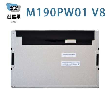 M190PW01 V8 AUO 19.0&quot; 1440 ((RGB) × 900, WXGA + 89PPI 250 cd / m2