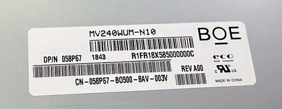 MV240WUM-N10 BOE 24.0&quot; 1920 ((RGB) × 1200, 250 (Typ.) ((cd/m2) màn hình LCD công nghiệp