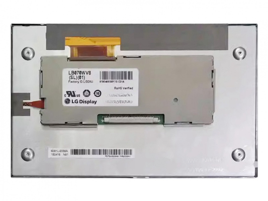 LB070WV8-SL02 LG Display 7&quot; 800 ((RGB) × 480, WVGA 133PPI, 450 cd / m2