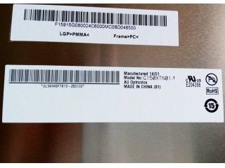 Đèn 15 inch TFT LCD có thể thay đổi G150XTN01.1 Sử dụng cho công nghiệp 80/80/60/80 (Loại.)