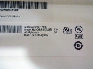 8.4 inch 800 * 600 TFT LCD G084SN05 V9 đèn có thể thay đổi với trình điều khiển LED