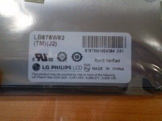 TFT 7.0&quot; LB070W02-TMJ2 220 cd/m2 (Typ.) 65/65/45/55 (Typ.)