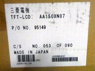 AA150XN07 4 PC CCFL TFT LCD 15 Inch Industrial TFT Display 75/75/50/60 (Loại.)