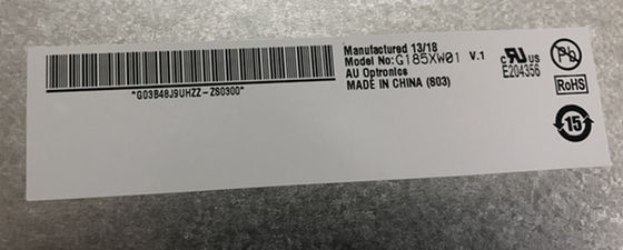 18.5 inch 84PPI 300cd/m2 AUO TFT LCD G185XW01 V0 85/85/80/80 (Loại)