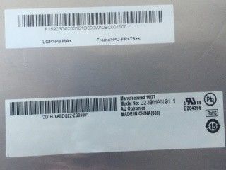 72% NTSC 23 Inch 300cd/m2 TFT màn hình LCD G230HAN01.1 89/89/89/89 (Loại.)