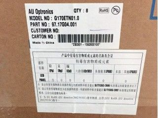 G170ETN01.0 17.0 AUO Tuổi thọ ≥ 50K giờ 350 cd/m2 (Typ.)85/85/80/80 (Typ.)(CR≥10)