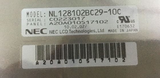 NL128102BC29-10C NLT 19INCH 290CD / M2 LCM 1280 × 1024 1280 × 1024RGB CCFL LVDS Nhiệt độ lưu trữ: -20 ~ 60 ° C Đĩa LCD CÔNG NGHIỆP