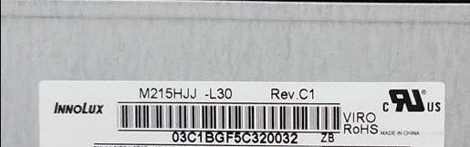 Innolux 21,5" 250cd/m2 Tft Lcd Screen M215HJJ-L30 Rev.C1 89/89/89/89 (Loại.)