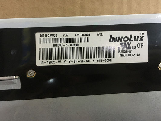 MT190AW02 V.0 Innolux 19.0 &quot;1440 (RGB) × 900 300 cd / m² MÀN HÌNH LCD CÔNG NGHIỆP
