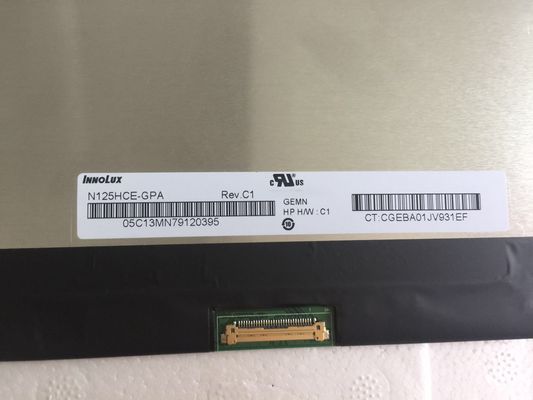 N125HCE-GPA Innolux 12.5 &quot;1920 (RGB) × 1080 400 cd / m² MÀN HÌNH LCD CÔNG NGHIỆP