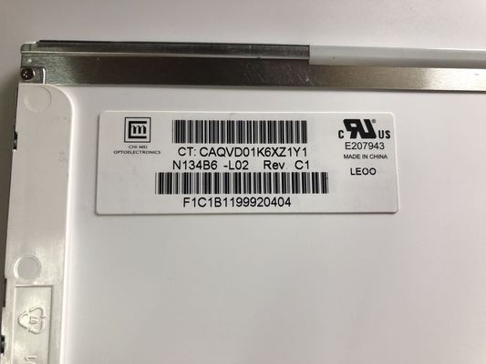 N134B6-L02 CMO 13,4 &quot;1366 (RGB) × 768 220 cd / m² MÀN HÌNH LCD CÔNG NGHIỆP