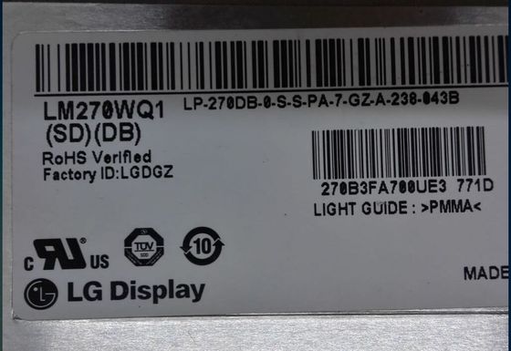 LM270WQ1-SDE3 Màn hình LG 27 &quot;2560 (RGB) × 1440 420 cd / m² MÀN HÌNH LCD CÔNG NGHIỆP