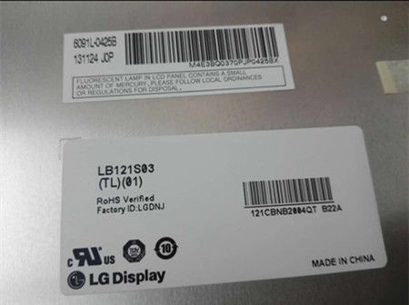 12.1" 800x600 TFT LCD Panel 450cd/m2 LB121S03-TL03 70/70/55/65 (Loại.)