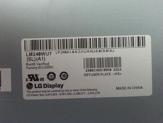 1920×1200 400cd/m2 Square Tft Display 94PPI LM240WU7-SLB3 89/89/89/89 (Typ.)