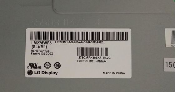 LM270WF5-SLM4 Màn hình LG 27.0 &quot;1920 (RGB) × 1080 250 cd / m² MÀN HÌNH LCD CÔNG NGHIỆP