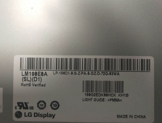 1280×1024 250cd/m2 86PPI WLED màn hình LCD 19.0" LM190E0A-SLD1 89/89/89/89 (Loại.)