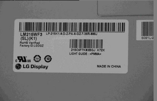 Bảng điều khiển LCD công nghiệp 102PPI 250cd / m2 LM215WF3-SLK1 1920 × 1080 WLED