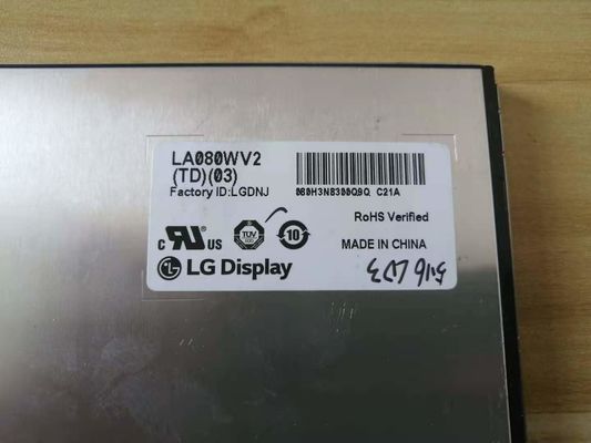 8,0 &quot;800 × 480 250cd / m2 WLED TFT LCD Panel 116PPI LA080WV2-TD01