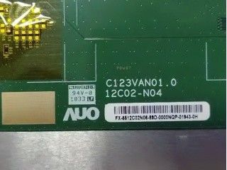 12.3 inch TFT ô tô Hiển thị C123VAN01.0 RSDS (1 kênh) FPC Thông thường màu đen